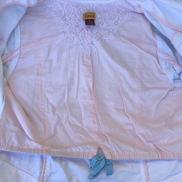 Louie white jean jacket with wide sleeves - Picture 3 of 7